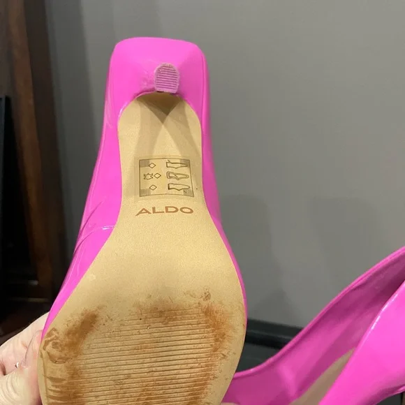 Pink Aldo stiletto heels- worn once - Picture 5 of 6